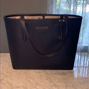 Navy Michael Kors Tote Purse